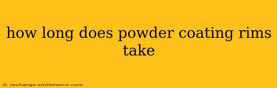 how long does powder coating rims take