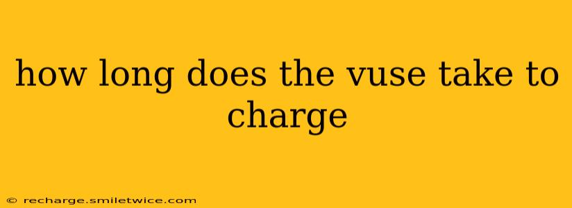 how long does the vuse take to charge