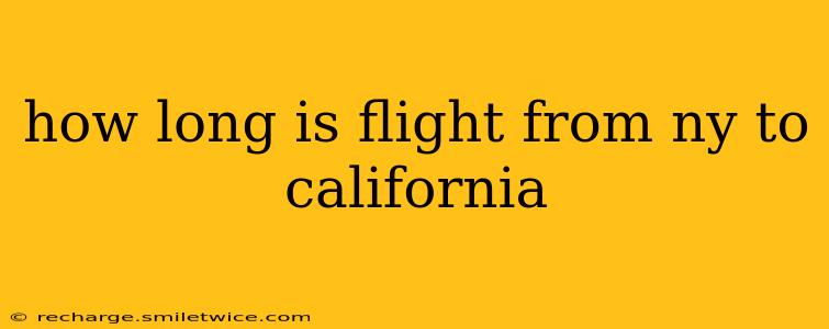 how long is flight from ny to california