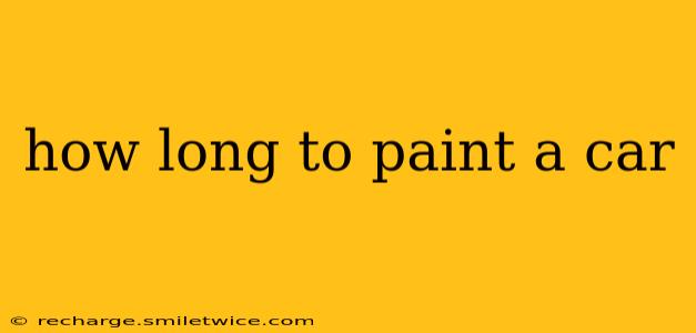 how long to paint a car