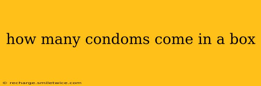 how many condoms come in a box