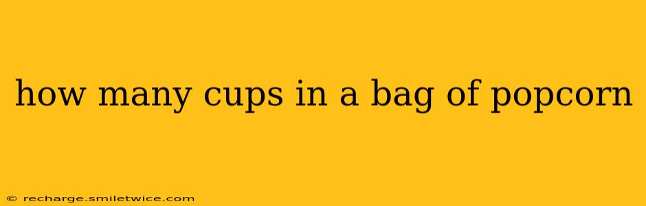 how many cups in a bag of popcorn