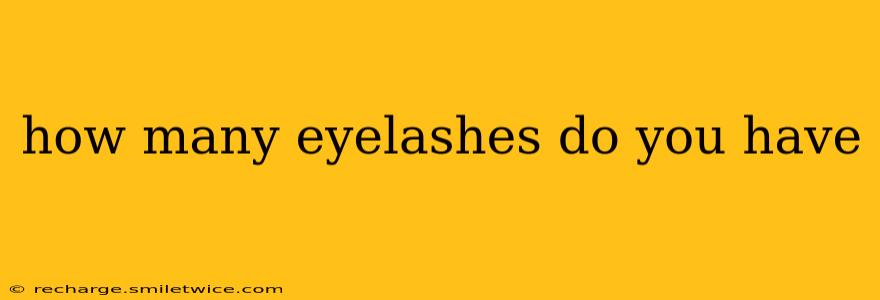 how many eyelashes do you have