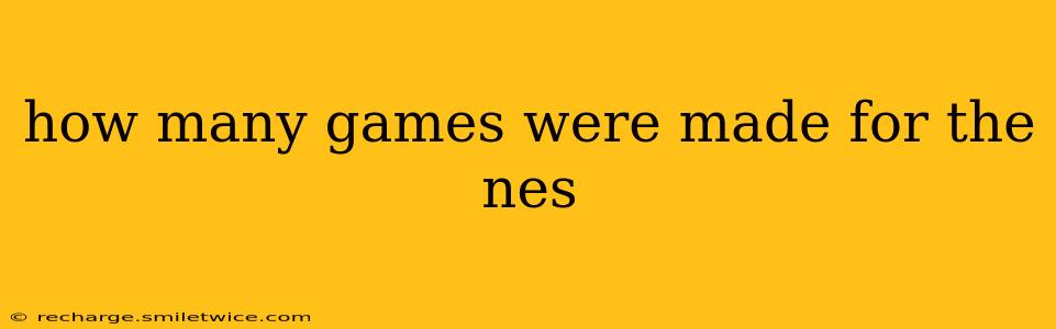 how many games were made for the nes