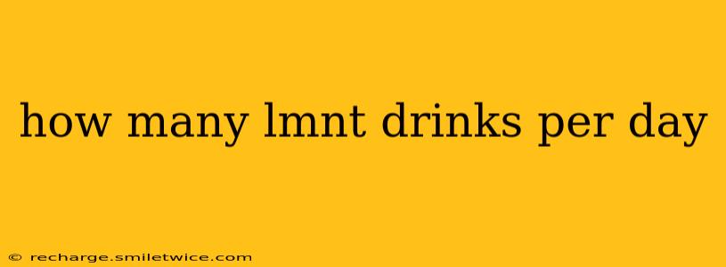how many lmnt drinks per day