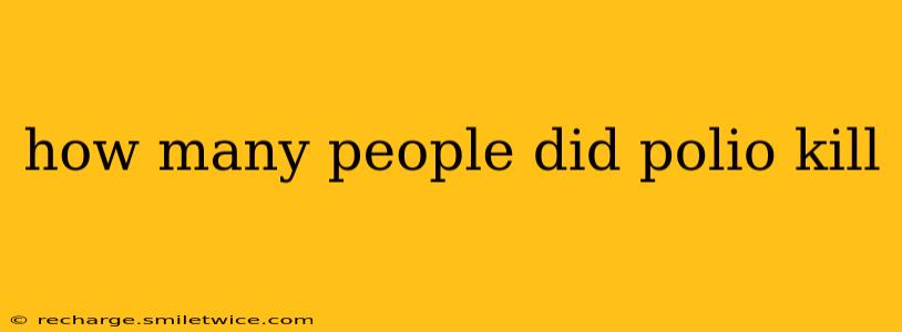 how many people did polio kill