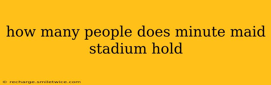 how many people does minute maid stadium hold
