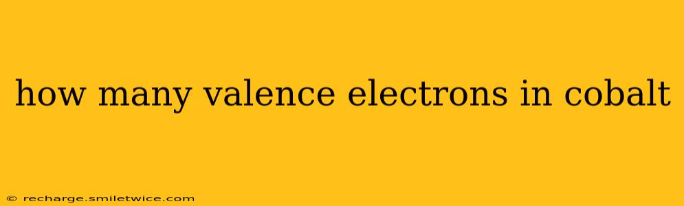 how many valence electrons in cobalt
