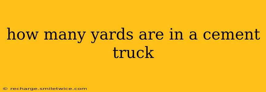 how many yards are in a cement truck