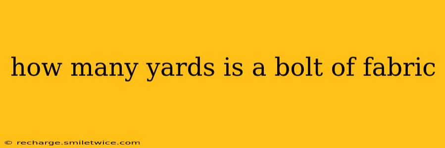 how many yards is a bolt of fabric