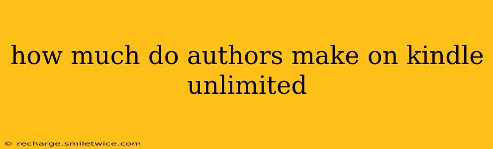 how much do authors make on kindle unlimited
