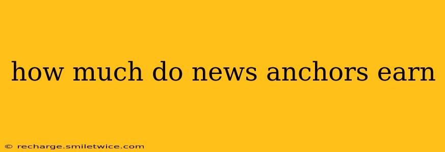how much do news anchors earn