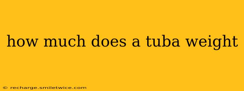 how much does a tuba weight