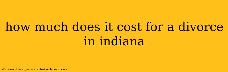 how much does it cost for a divorce in indiana