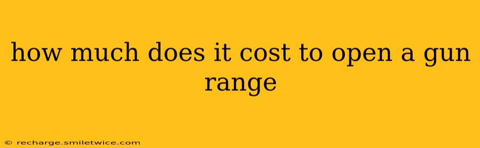 how much does it cost to open a gun range
