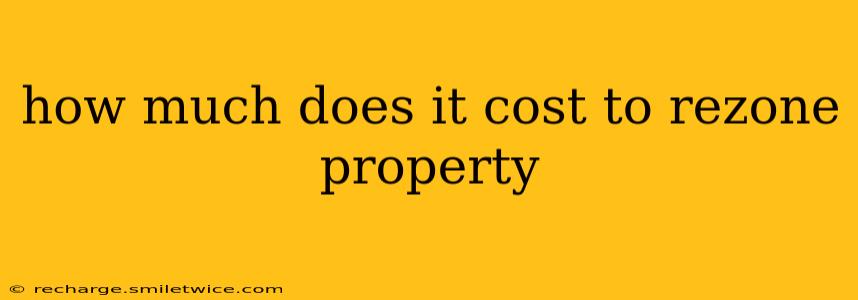 how much does it cost to rezone property