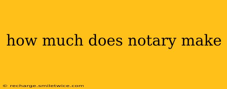 how much does notary make