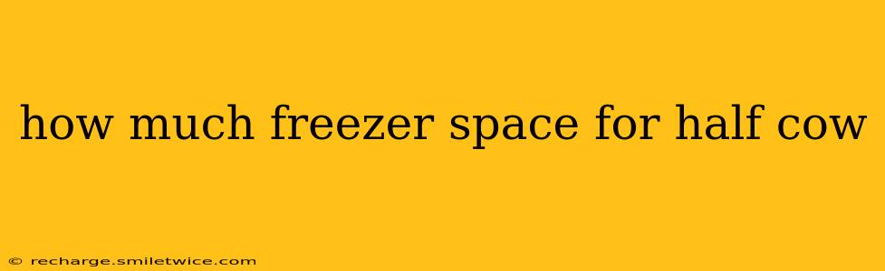how much freezer space for half cow