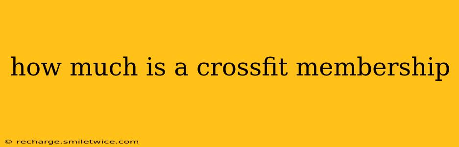 how much is a crossfit membership