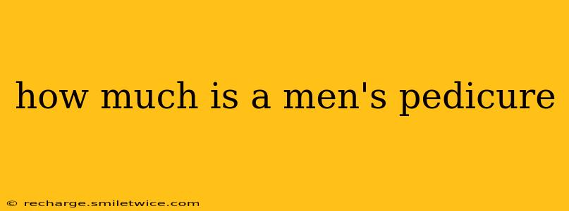 how much is a men's pedicure