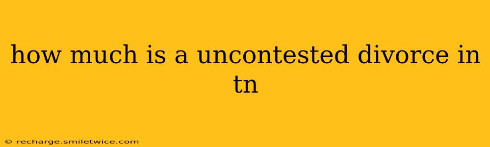 how much is a uncontested divorce in tn