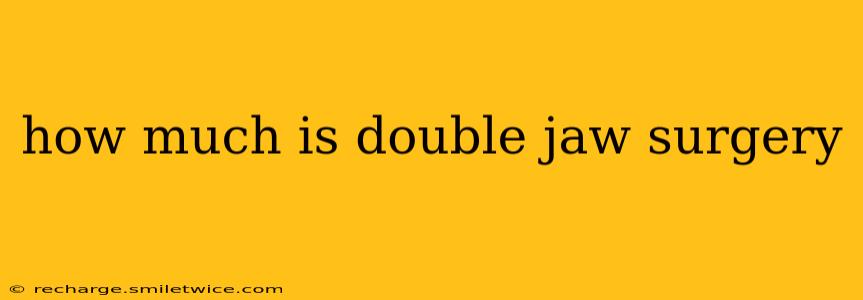 how much is double jaw surgery