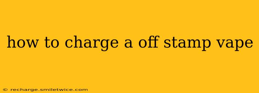how to charge a off stamp vape