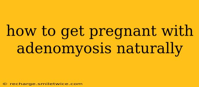 how to get pregnant with adenomyosis naturally