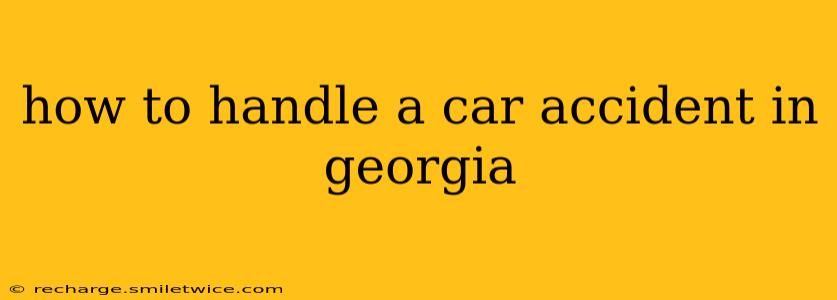 how to handle a car accident in georgia