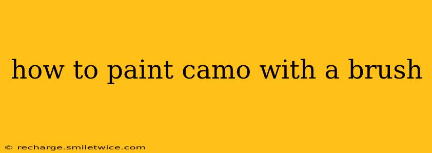 how to paint camo with a brush