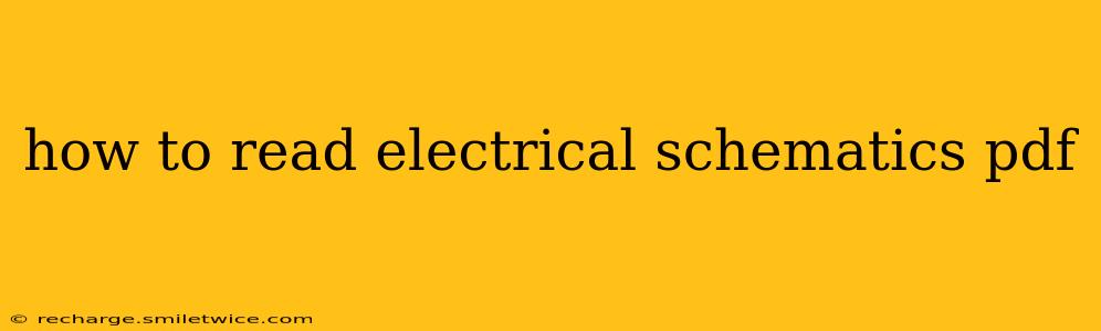 how to read electrical schematics pdf
