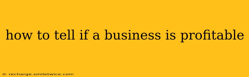 how to tell if a business is profitable