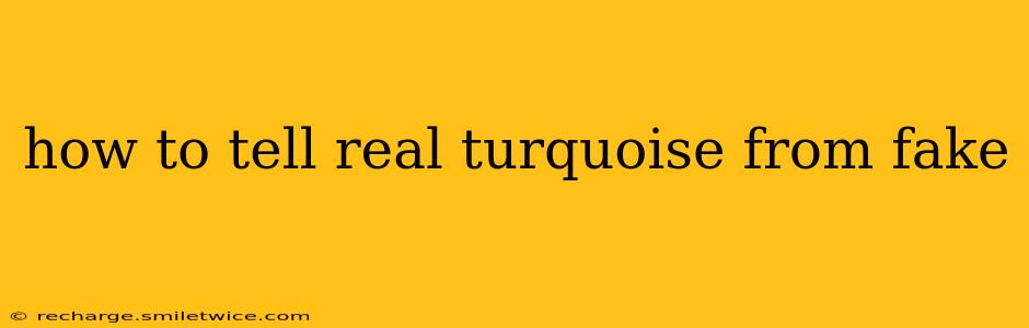 how to tell real turquoise from fake