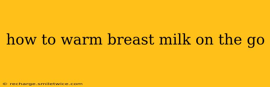 how to warm breast milk on the go