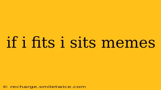 if i fits i sits memes