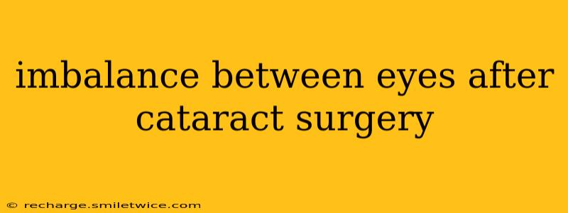 imbalance between eyes after cataract surgery