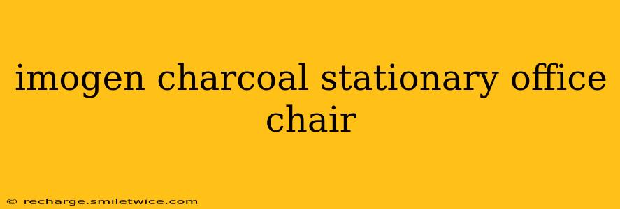 imogen charcoal stationary office chair