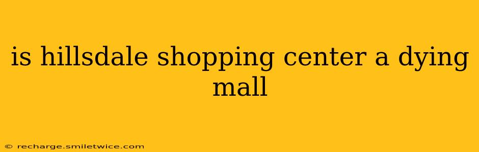 is hillsdale shopping center a dying mall