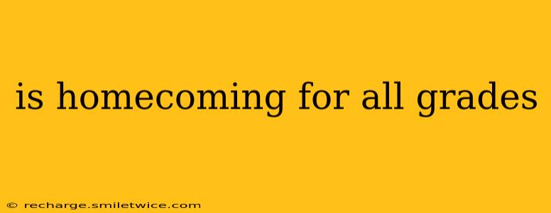 is homecoming for all grades