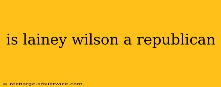 is lainey wilson a republican