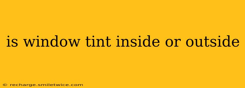 is window tint inside or outside
