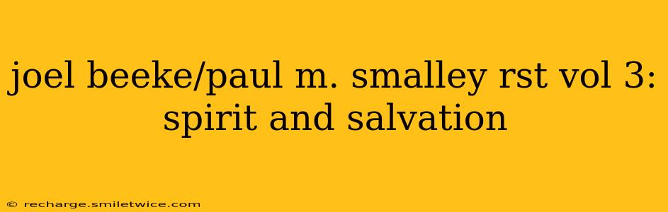 joel beeke/paul m. smalley rst vol 3: spirit and salvation