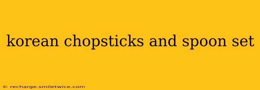 korean chopsticks and spoon set