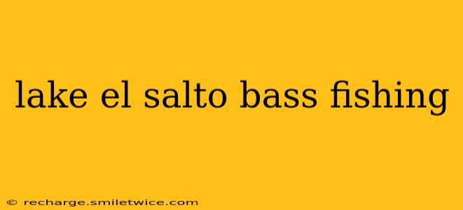 lake el salto bass fishing