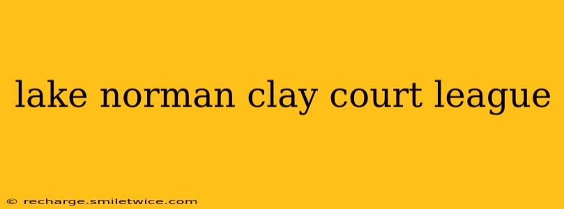 lake norman clay court league