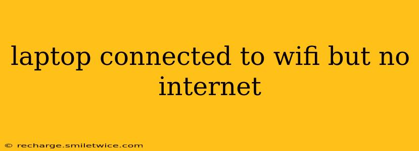 laptop connected to wifi but no internet