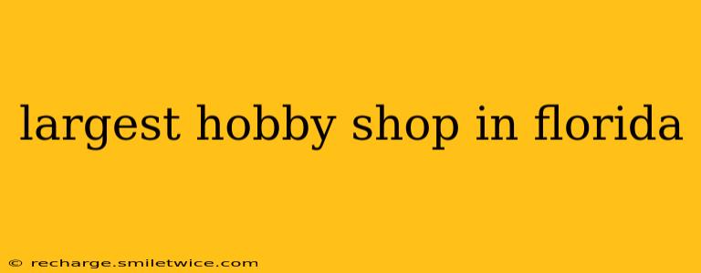 largest hobby shop in florida