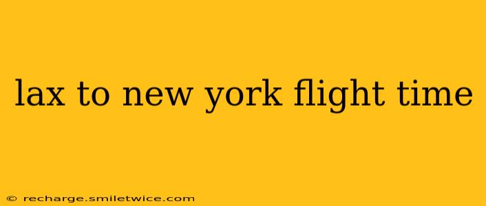 lax to new york flight time