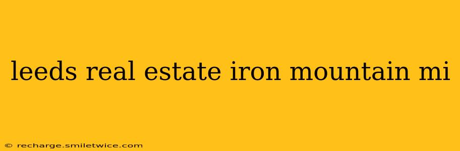 leeds real estate iron mountain mi