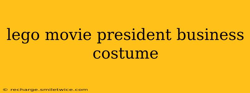 lego movie president business costume